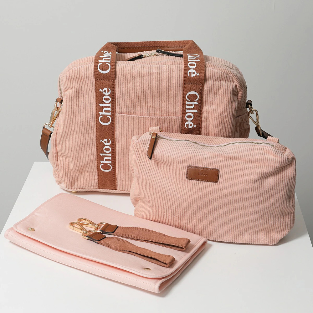 Chloe SAC LANGER Boston Bag Shoulder PALEPINK